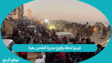 صورة فيديو لحظة وقوع مجزرة الطحين بغزة