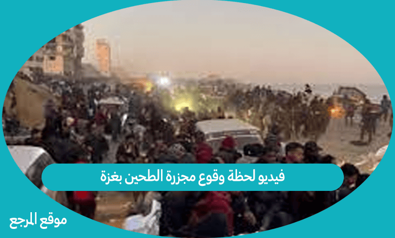 فيديو لحظة وقوع مجزرة الطحين بغزة